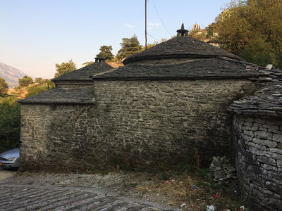 Minaret of the Meçite Mosque, Gjirokastër — photos through time