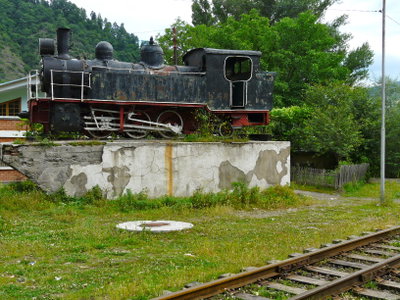 Old steam locomotive, Borjomi (franek2 2012), Borjomi, 2012