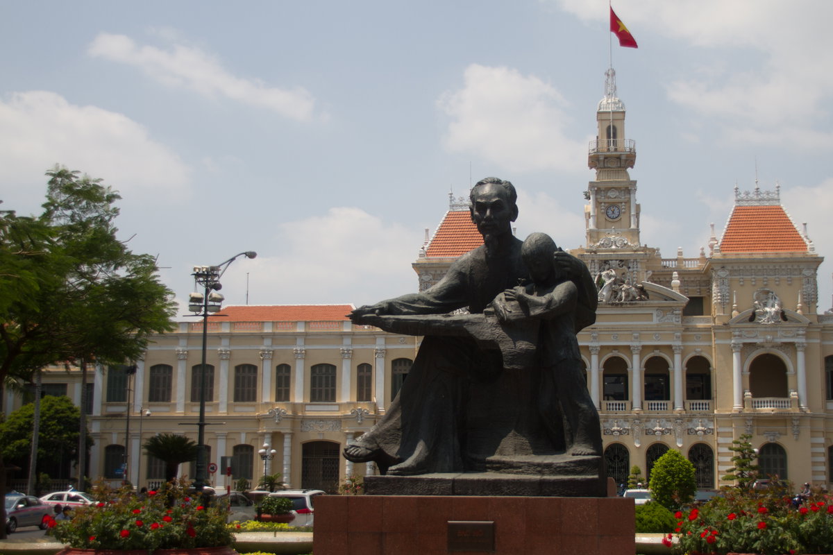 Monument of Ho Chi Minh in Saigon, Ho Chi Minh City, Vietnam, 2014