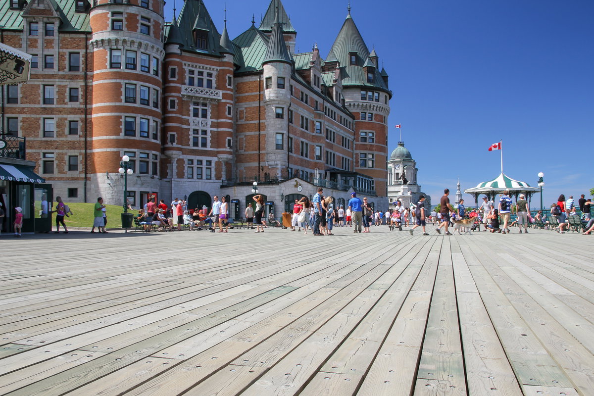 Terrasse Dufferin et Château Frontenac à Québec, Quebec City, Canada, 2012
