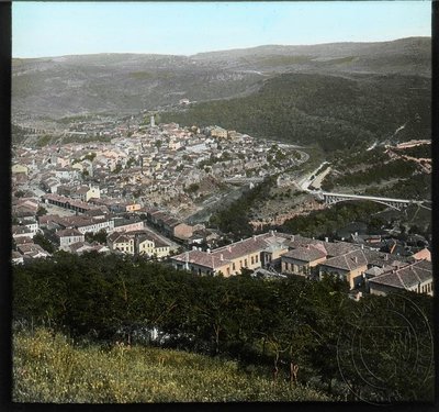 EU: Veliko Tărnovo - Pohled na město (1910), Veliko Tarnovo, Bulgaria, 1910