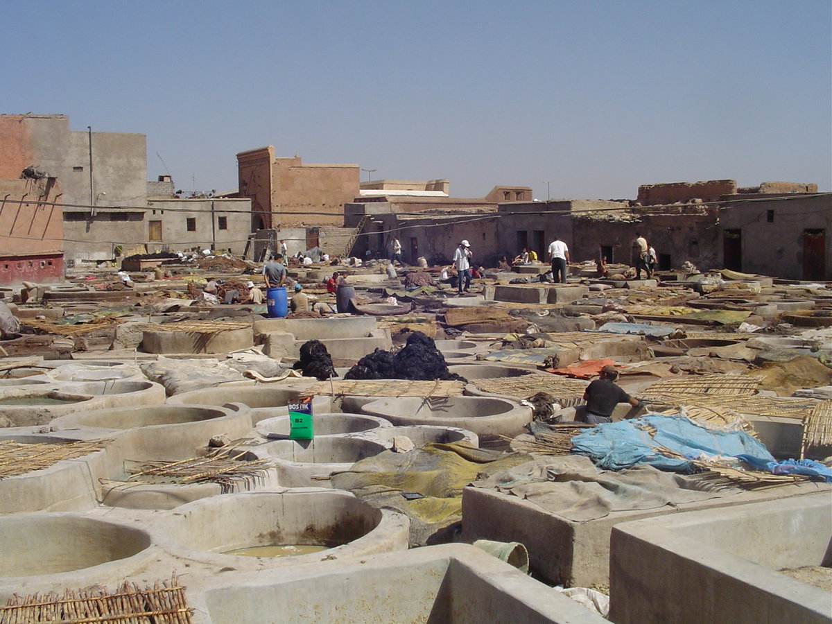 Marrakech tanneries, Marrakech, Morocco, 2006