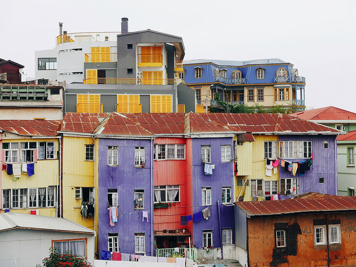 Random houses in Valparaiso, Chile (Unsplash), Valparaíso, Chile, 2017
