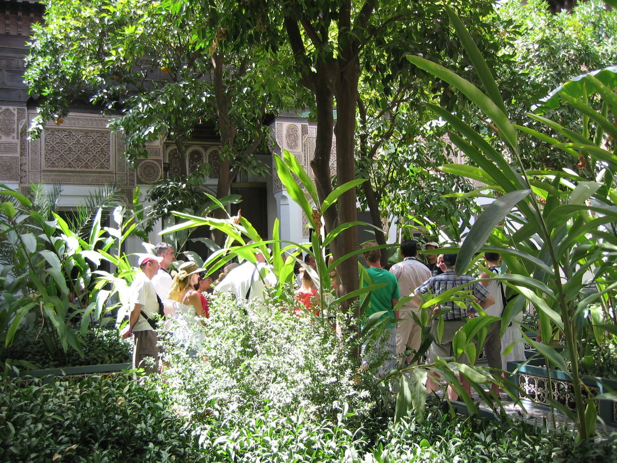 Bahia palace garden, Marrakech, Morocco, 2006