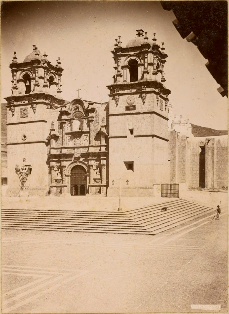N° 303. Puno, Fachada de la Catedral, Puno, Peru, 1900