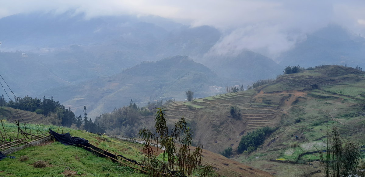 Sapa Ta Van hike near Sapa and bridge Ta Van.Lao Chai. Cau, Sa Pa, Vietnam, 2025