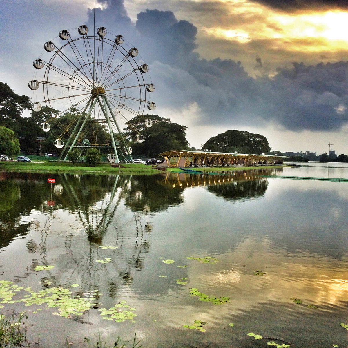Inya lake, Yangon, Myanmar, 2014