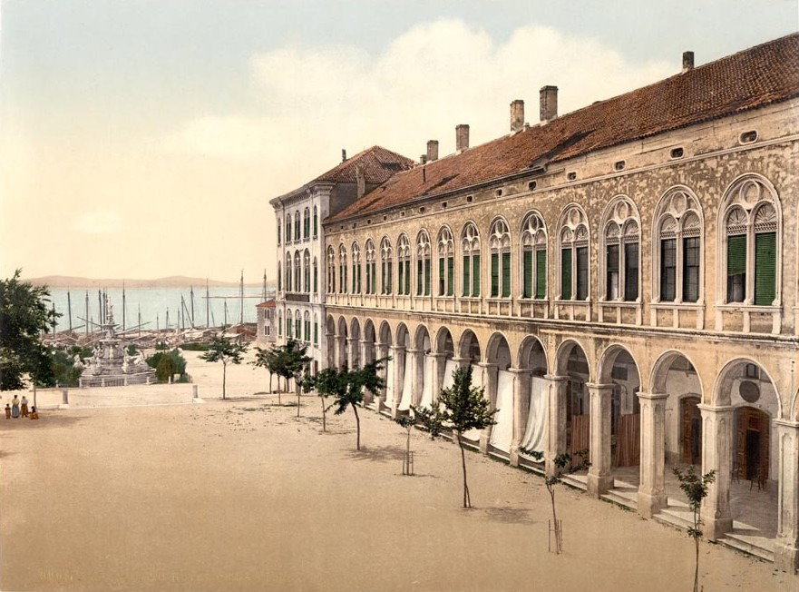 The Town Hall (Hotel de Ville), Spalato, Split, Croatia, 1895