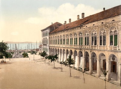 The Town Hall (Hotel de Ville), Spalato, Split, 1895