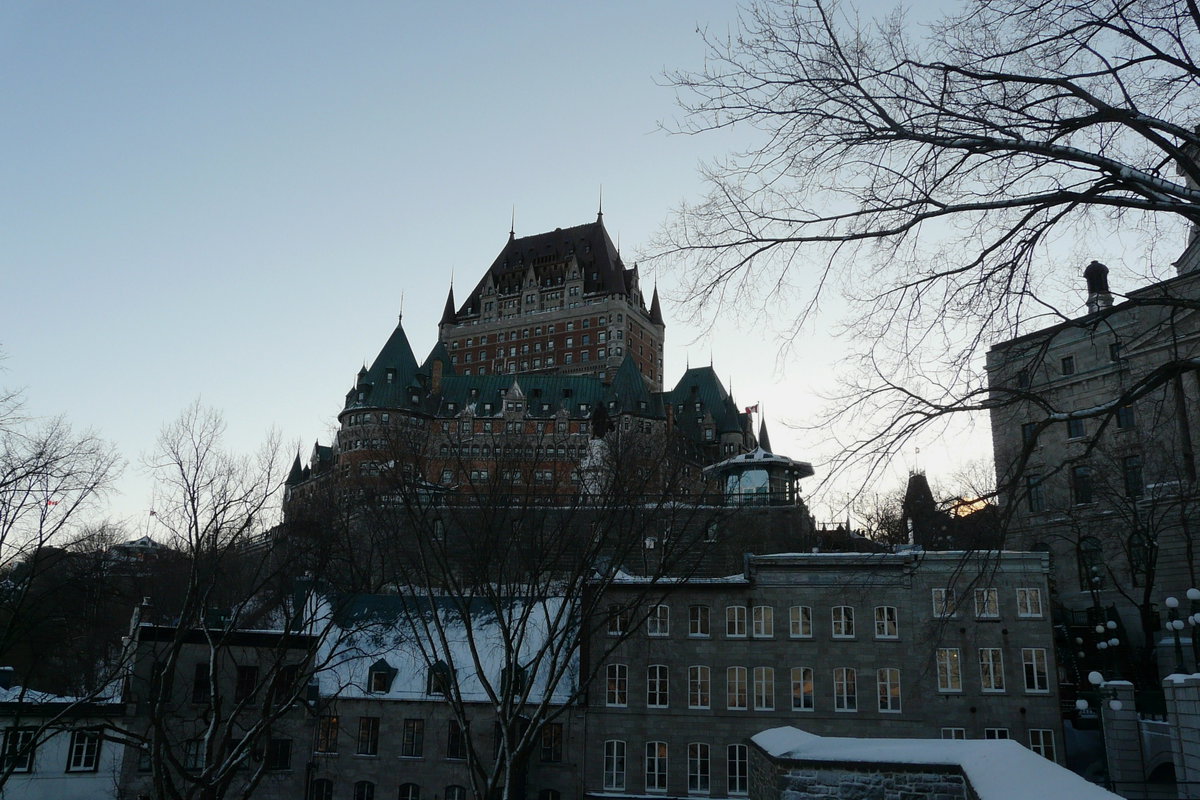 Château Frontenac vu du parc-montmorency, Quebec City, Canada, 2012