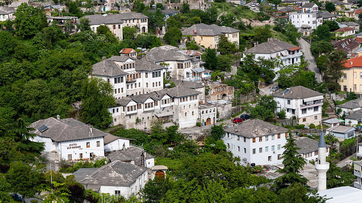 View of Gjirokastër, Gjirokastër, Albania, 2019