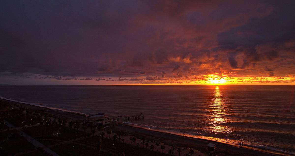 Sunset in Batumi, Georgia, Batumi, Georgia, 2020