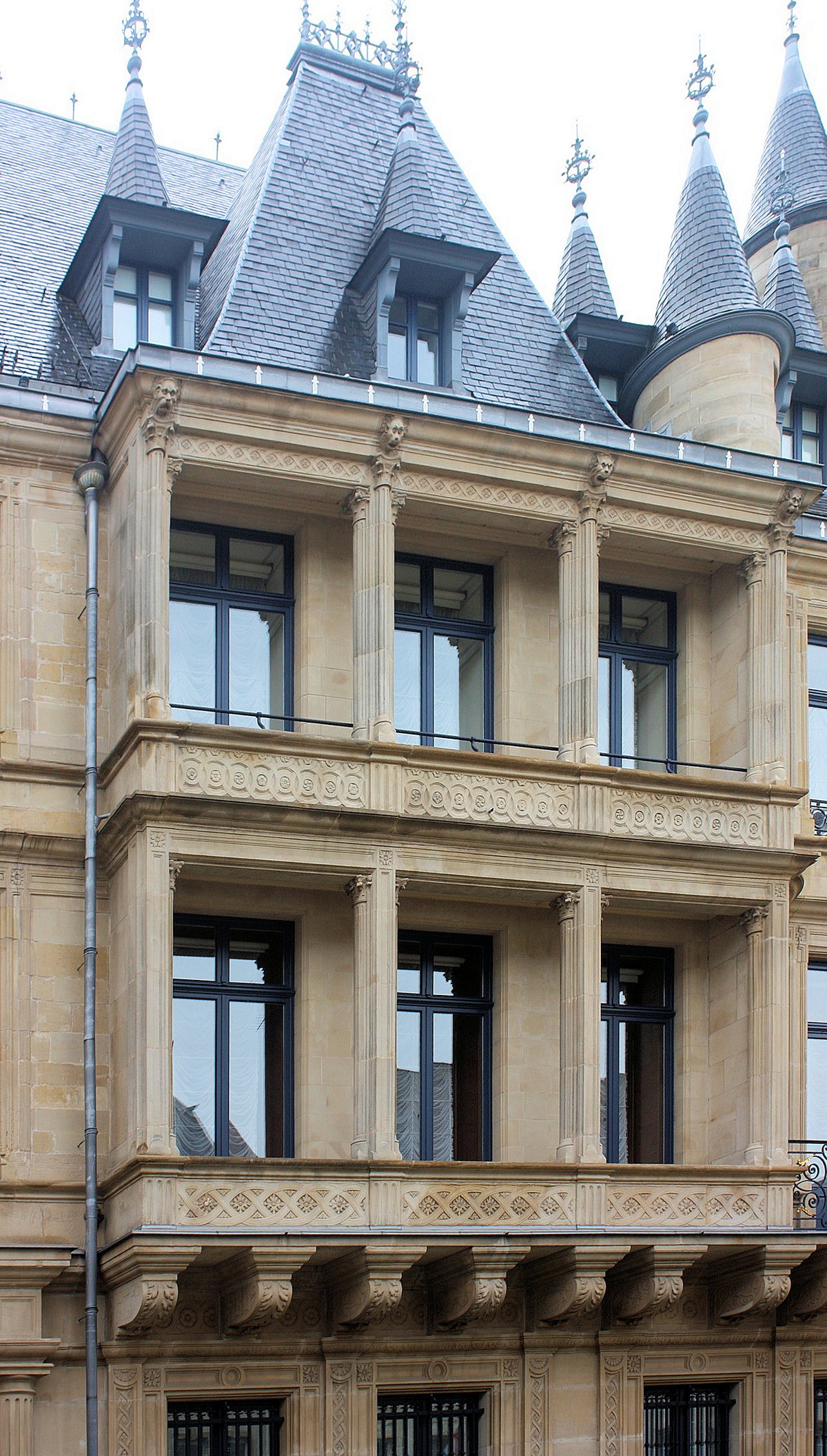 Luxemburg, der Großherzogliche Palast, Teilansicht, Luxembourg City, Luxembourg, 2013