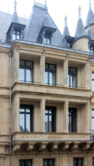 Luxemburg, der Großherzogliche Palast, Teilansicht, Luxembourg City, 2013