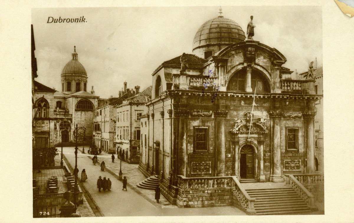 EU: Dubrovnik : crkva Sv. Vlaha i dio Katedrale (1931), Dubrovnik, Croatia, 1931
