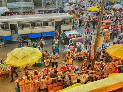 A typical day in Makola, Accra, 2023
