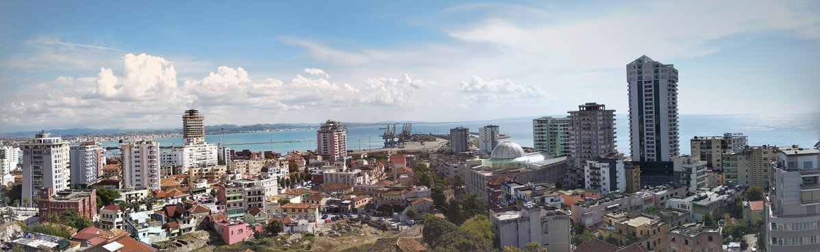 Panoramic view of Durrës, Durrës, Albania, 2018