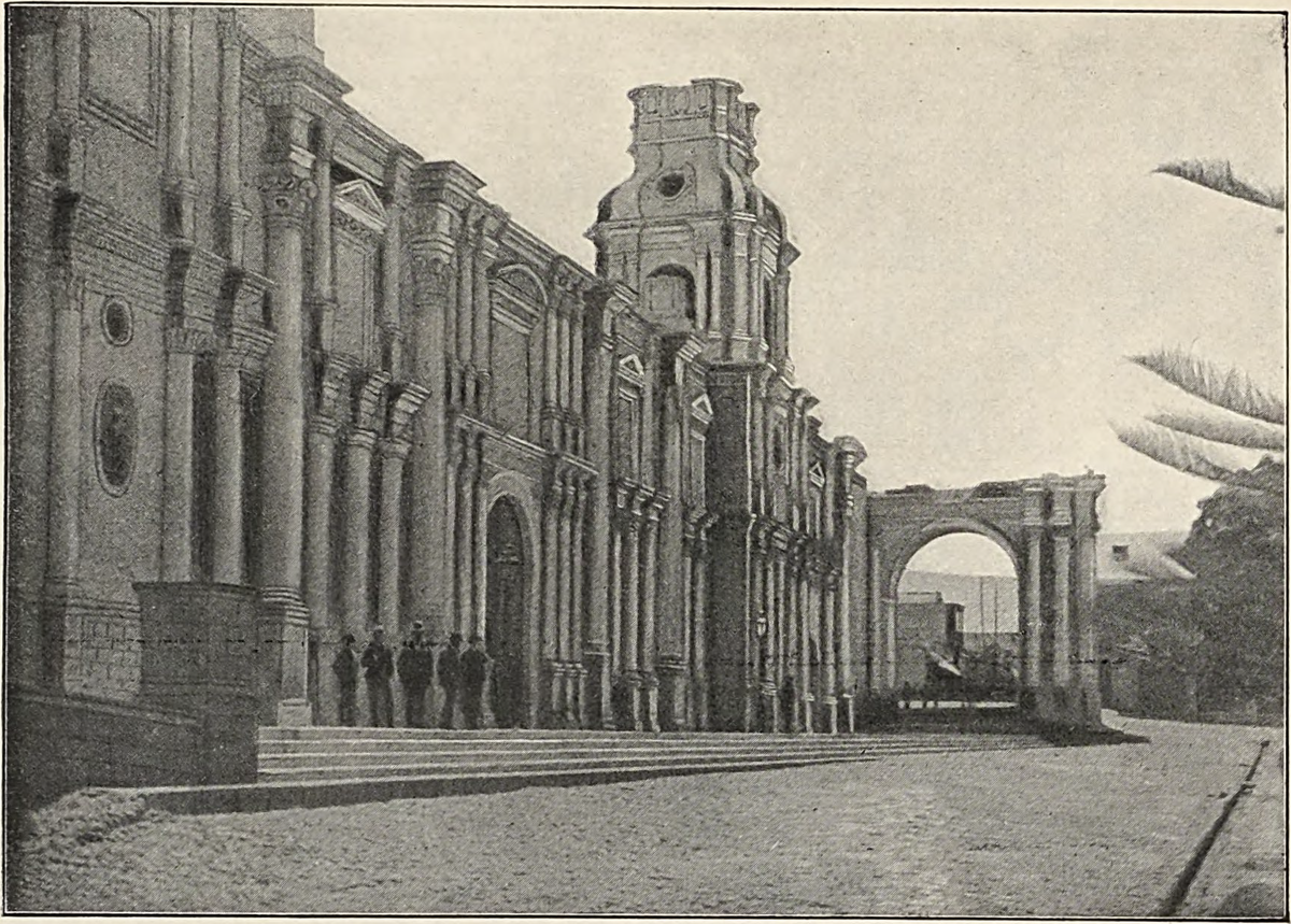 Middendorf - Seitenansicht der Kathedrale. (S. 246), Arequipa, Peru, 1894
