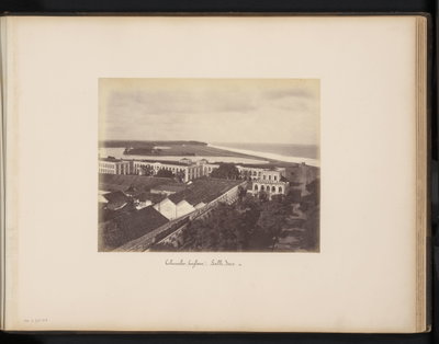 Gezicht op Galle Face in Colombo op Brits Ceylon, Colombo, 1880