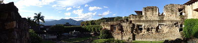 Panorama of Colonial Ruins - Hotel Casa de Santo Domingo - Antigua Guatemala - Sacatepequez - Guatemala, Antigua Guatemala, 2014