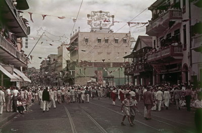 EU: Panama City, parade in Avenida Central (1938), Panama City, 1938