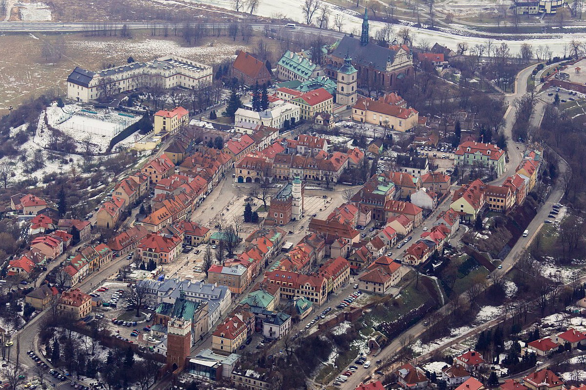 Sandomierz z lotu ptaka, Sandomierz, Poland, 2017