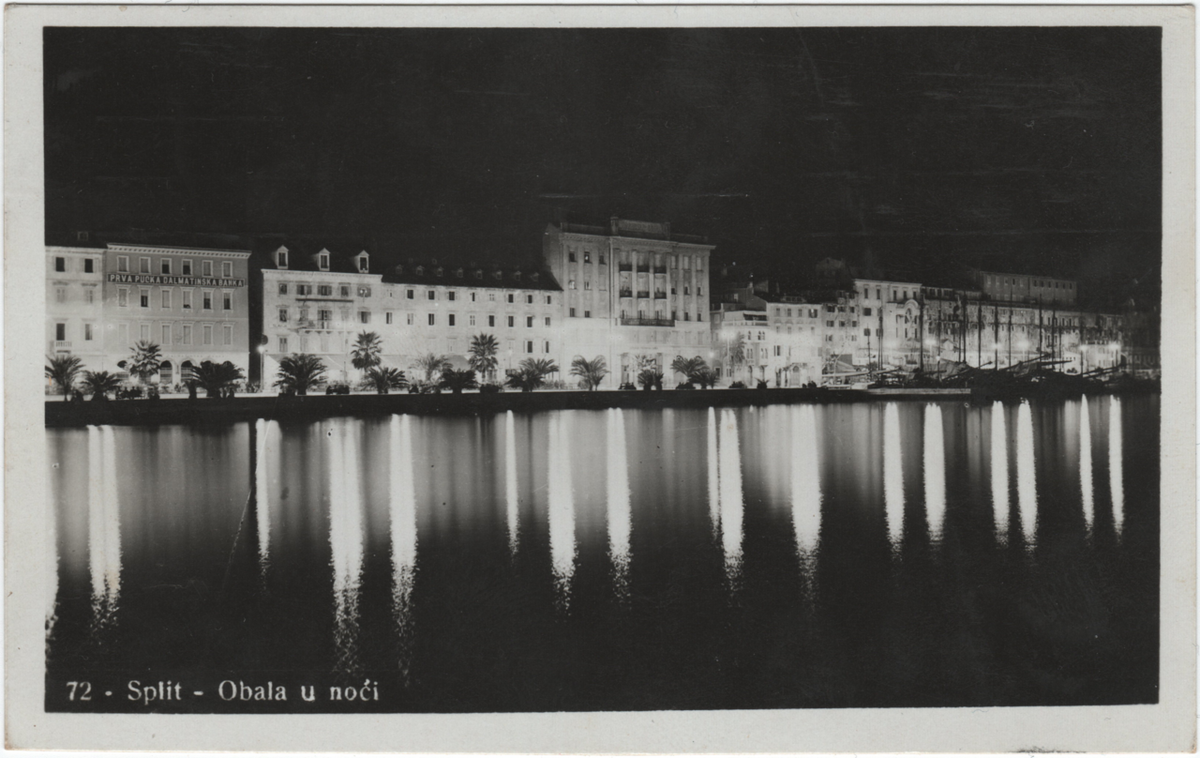 Split noću, Split, Croatia, 1934