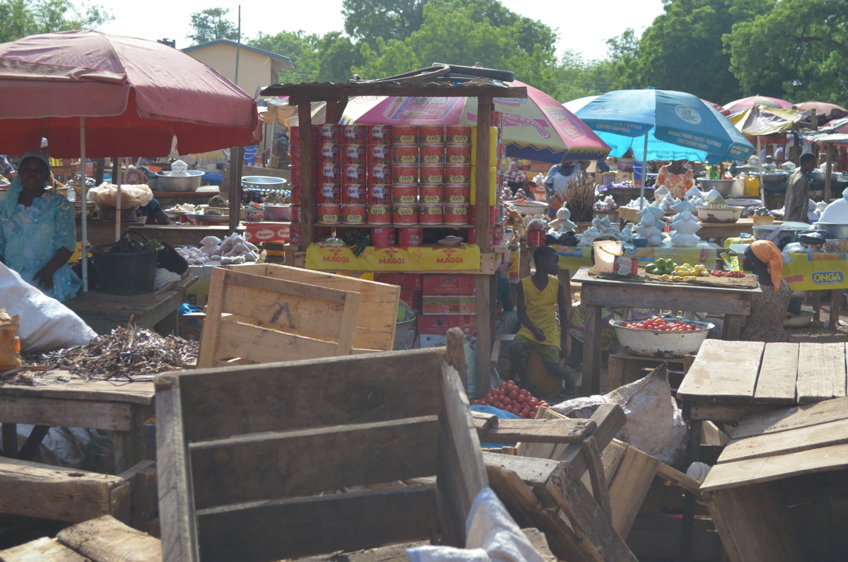 Market in Tamale Northern Ghana, Tamale, Ghana, 2015
