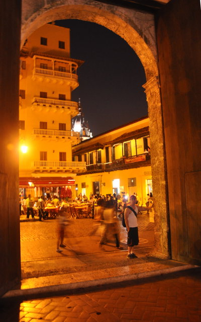 Santo Domingo square from the Iglesia Santo Domingo, Cartagena, 2010