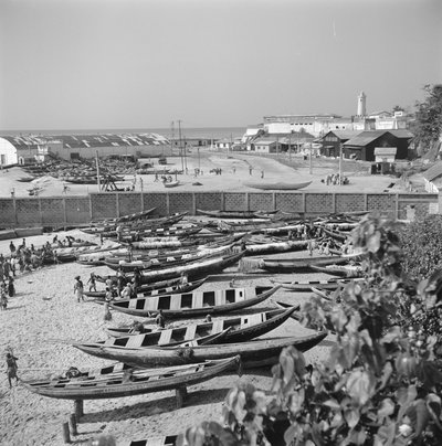 EU: James Fort, gezicht vanuit huis (1966), Accra, 1966