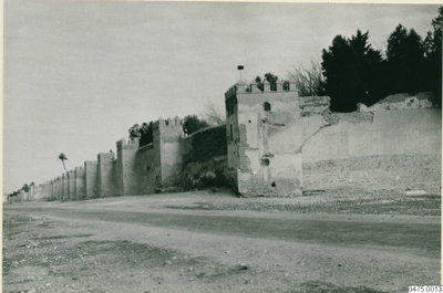 EU: stadsmur, mur, fotografi, photograph (1949), Marrakesh, 1949