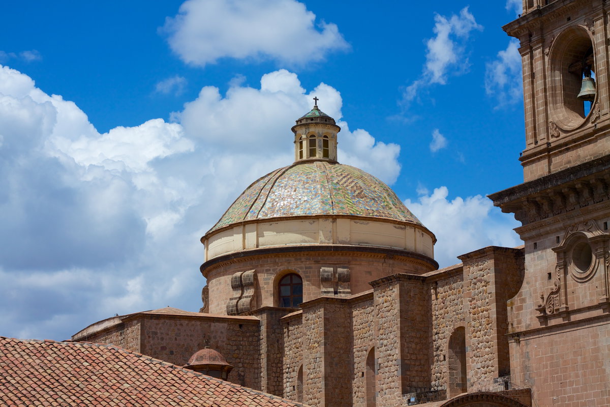 Peru - Cusco 165 - dome of the Iglesia de la Compañía de Jesus, Cusco, Peru, 2012