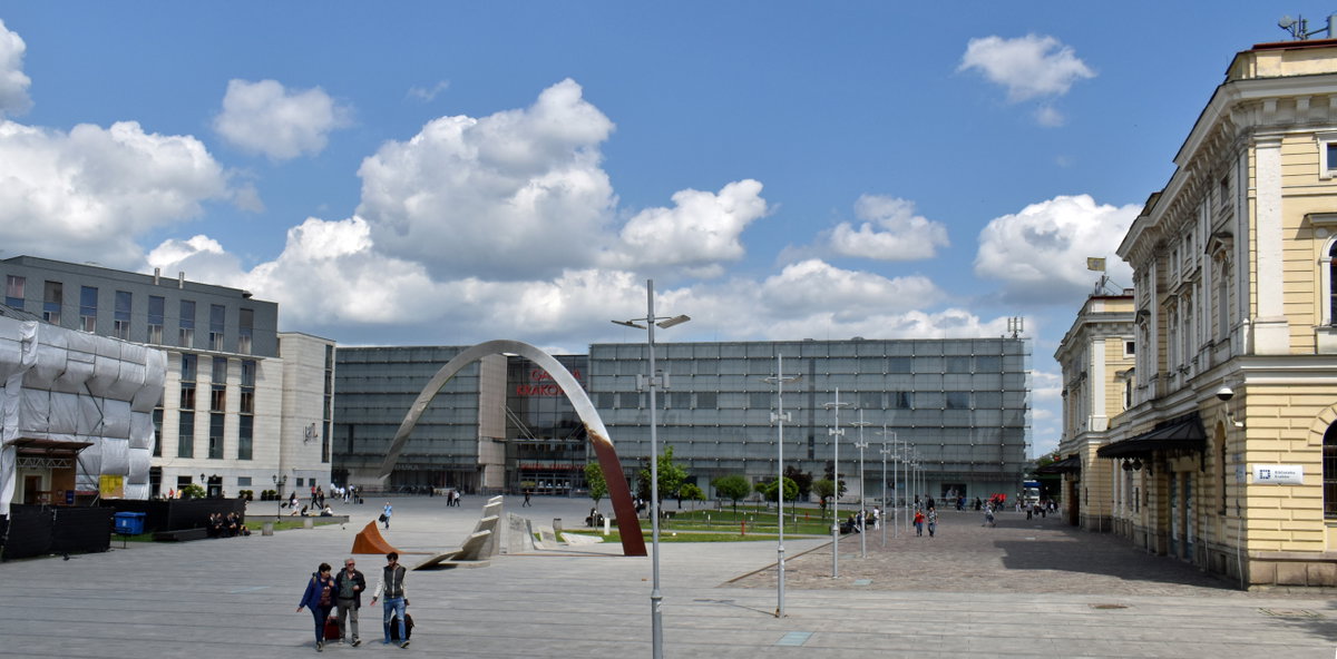 Jan Nowak-Jezioranski Square (view from S), Krakow, Poland, Kraków, Poland, 2018