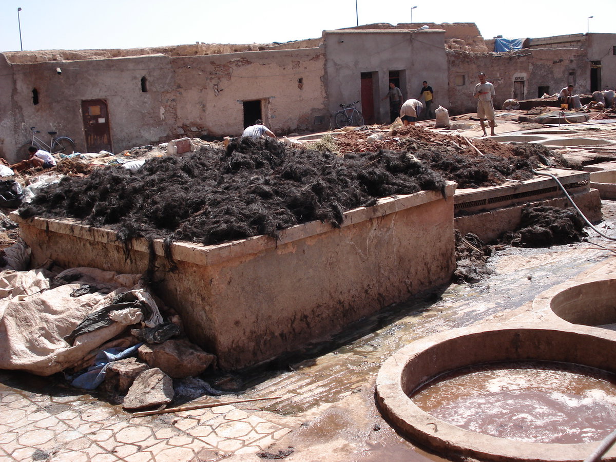 Marrakech tanneries, Marrakech, Morocco, 2006
