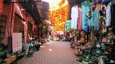 Marrakech street, Marrakech — photos through time