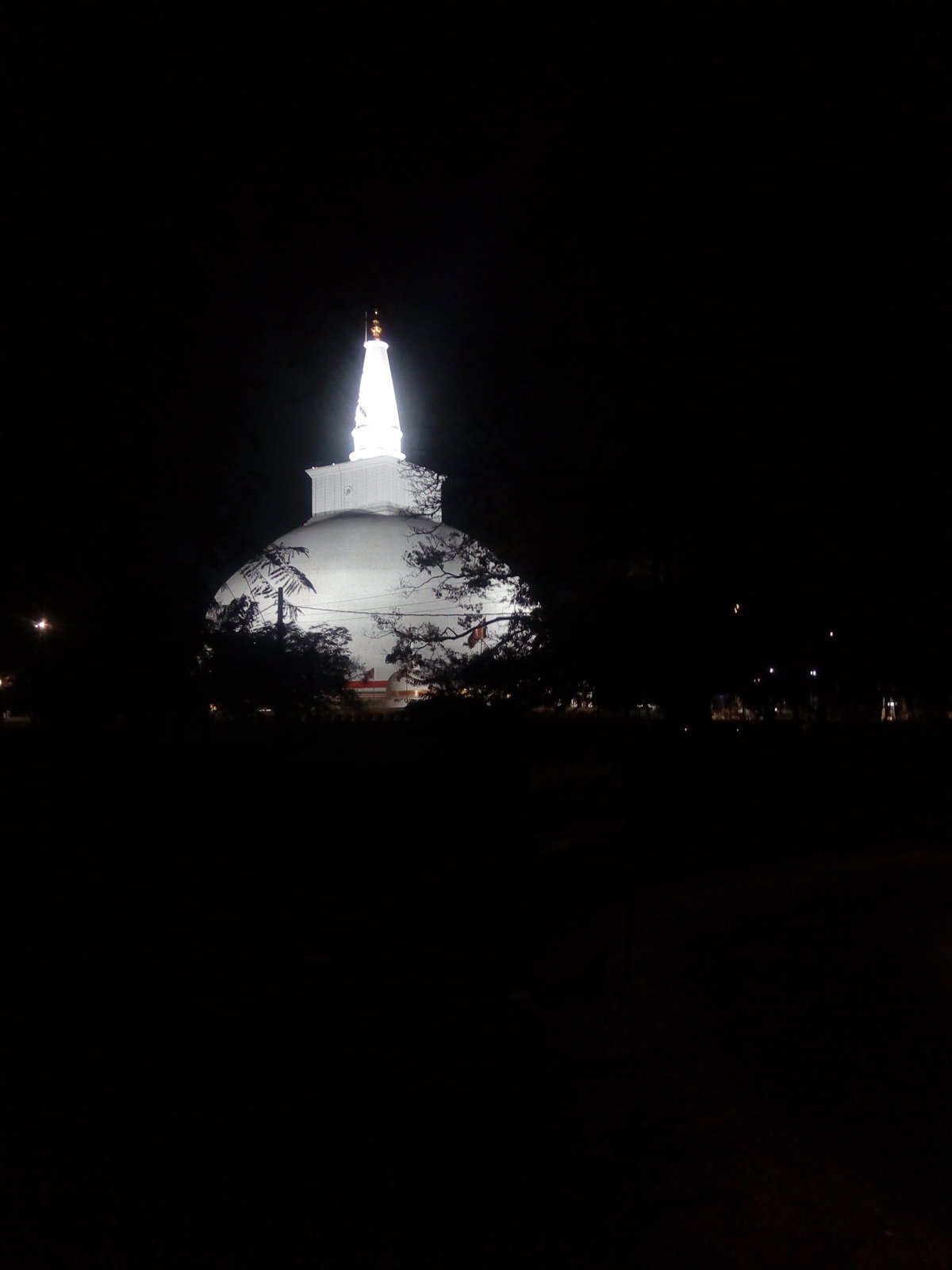 Night beauty of Ruwanwaliseya, Anuradhapura, Sri Lanka, 2020