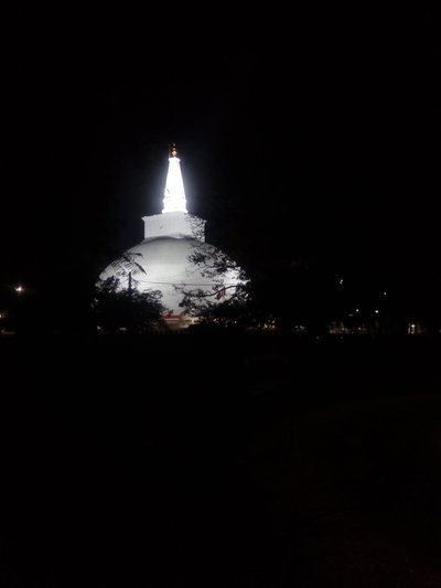 Night beauty of Ruwanwaliseya, Anuradhapura, 2020