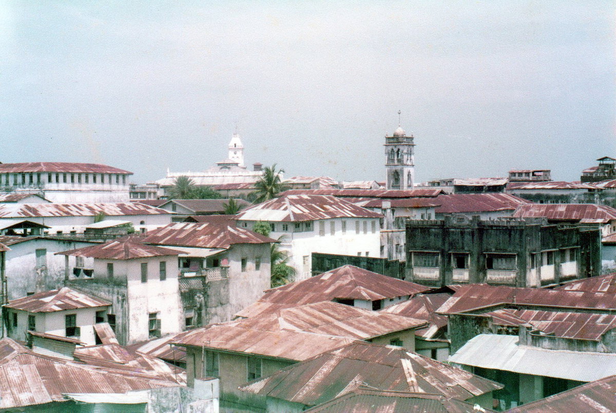 Roofs of Zanzibar stone town, Stone Town, Zanzibar, Tanzania, 2008