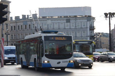 Saint Petersburg trolleybus 3328 Vosstaniya Square, Saint Petersburg, 2012