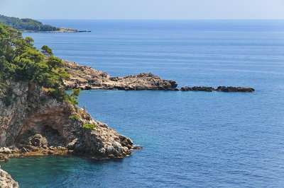 Dubrownik, Widok na morze z tarasu widokowego, Dubrovnik, 2011