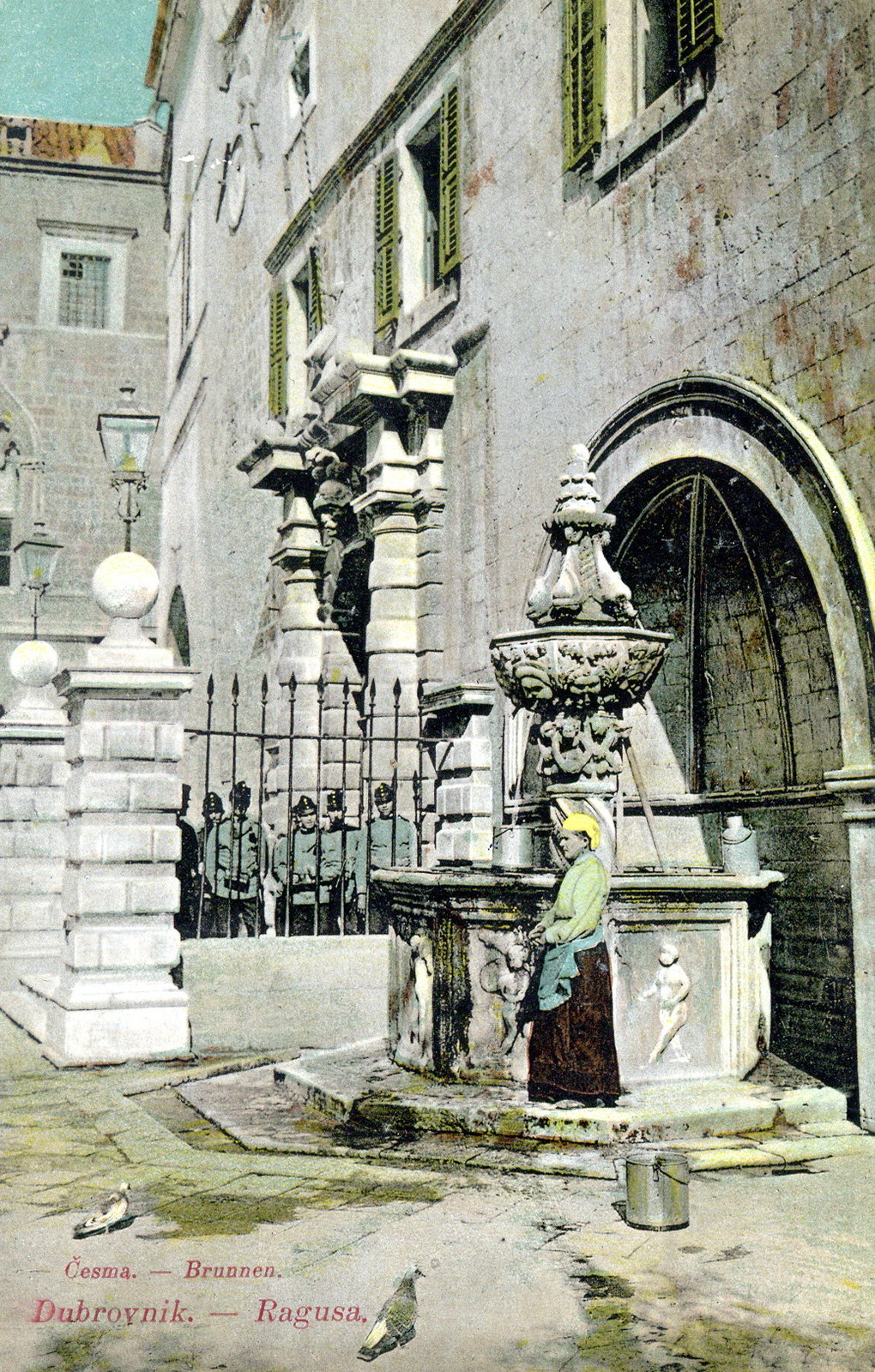 EU: Dubrovnik : česma (1908), Dubrovnik, Croatia, 1908