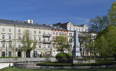 Planty park, Florian Straszewski Monument, Old Town, Kraków, Poland, Kraków, 2020
