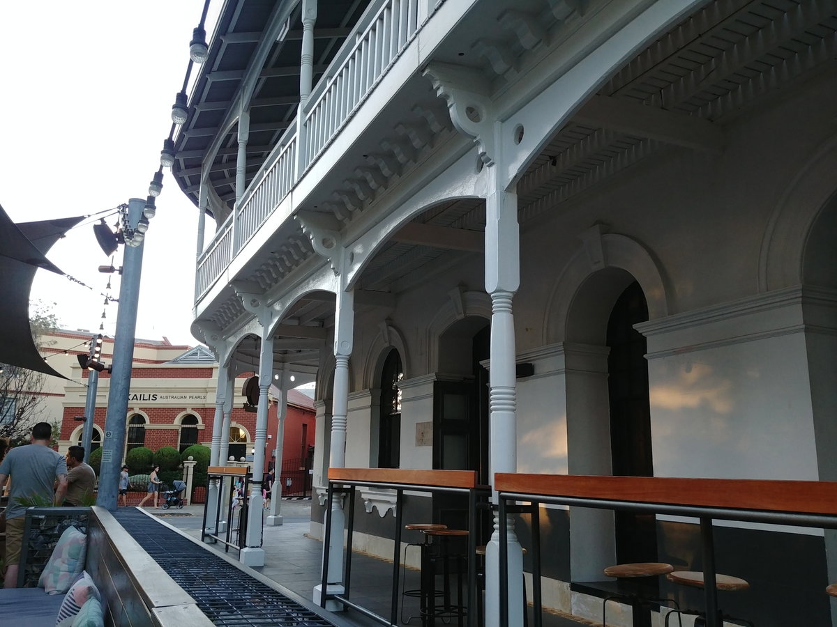 Esplanade Hotel verandah, Fremantle, Australia, 2019