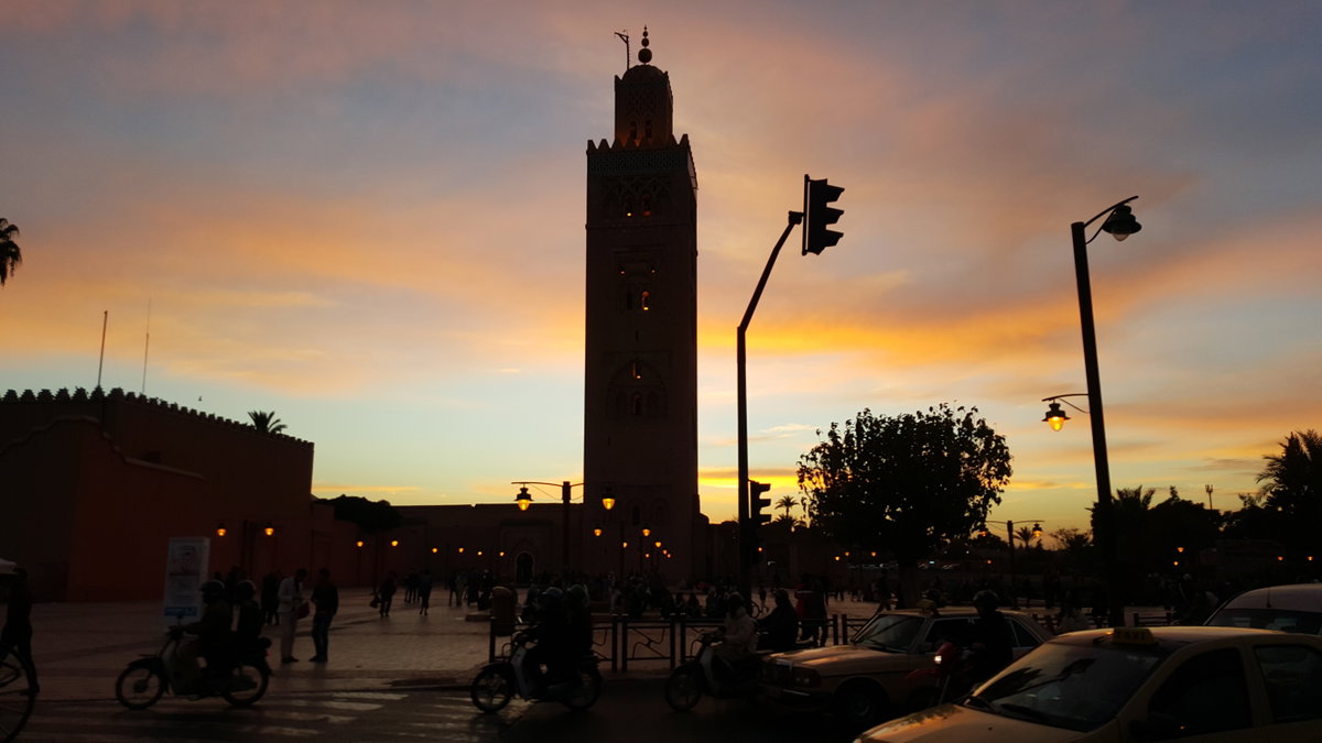 Koutoubia Mosque Sunset, Marrakech, Morocco, 2015