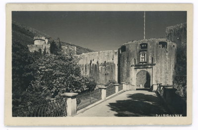 EU: Dubrovnik - Pile city gate (1950), Dubrovnik, 1950