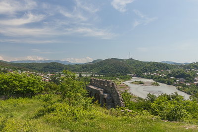 Kutaisi, Widoki z twierdzy Ukimerioni, Kutaisi, 2014