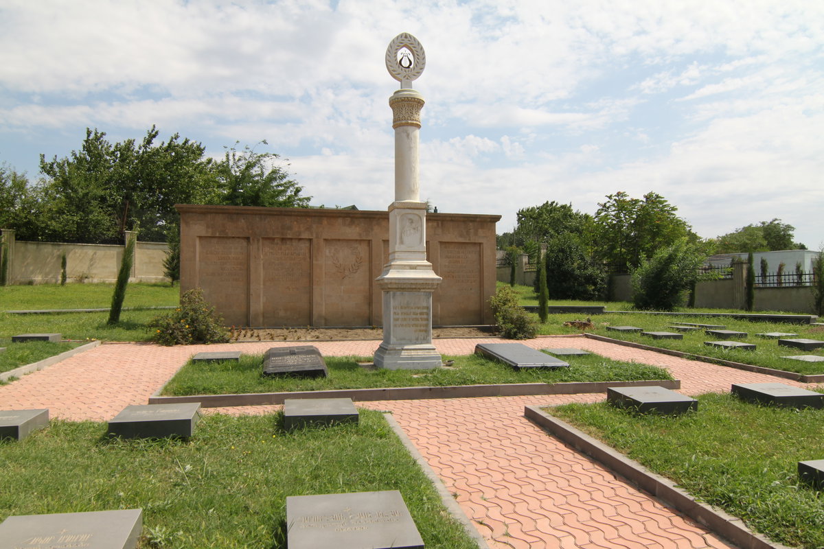 Monument to Raffi, Armenian Pantheon of Tbilisi, Tbilisi, Georgia, 2011