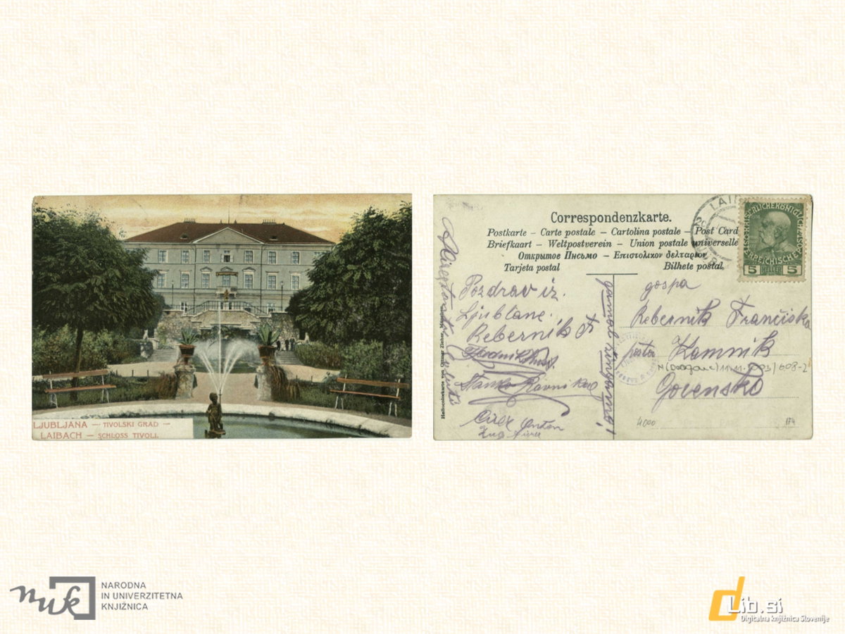 EU: Grad Tivoli; Ljubljana (1900), Ljubljana, Slovenia, 1900