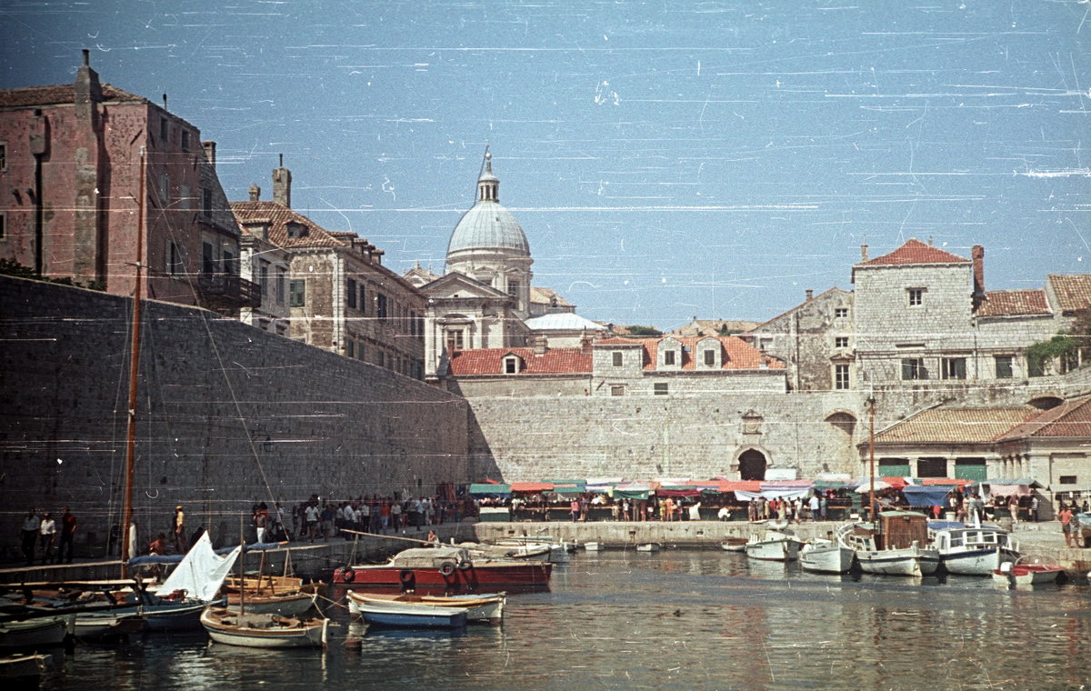 Kikötő. Fortepan, Dubrovnik, Croatia, 1965