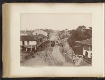 EU: View on main entrance from Boustead Institute (1890), Singapore, 1890